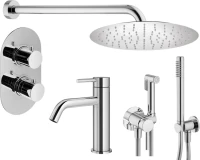 Комплект для ванной Plumberia Selection Ixo KITZXOT18CR53 С ВНУТРЕННЕЙ ЧАСТЬЮ, хром