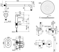 Комплект для ванной Plumberia Selection Ixo KITZXOT18CR53 С ВНУТРЕННЕЙ ЧАСТЬЮ, хром