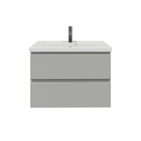 Тумба с раковиной SanStar Riana 70 подвесная, grey, раковина Фостер 70