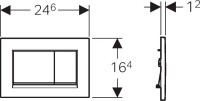 Кнопка смыва Vincea VFP-001MB матовая черная