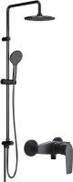 Душевая стойка AM.PM Gem F0790022 + Смеситель для душа AM.PM Gem F90A20022 черный