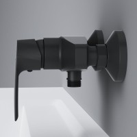 Душевая стойка AM.PM Gem F0790022 + Смеситель для душа AM.PM Gem F90A20022 черный