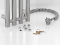 Полотенцесушитель электрический Сунержа Кантата 4.0 071-0885-1559 150x20 см, подключение справа, скрытое подключение справа, сатин, I-образный