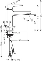 Смеситель для раковины Hansgrohe Metropol 32506000