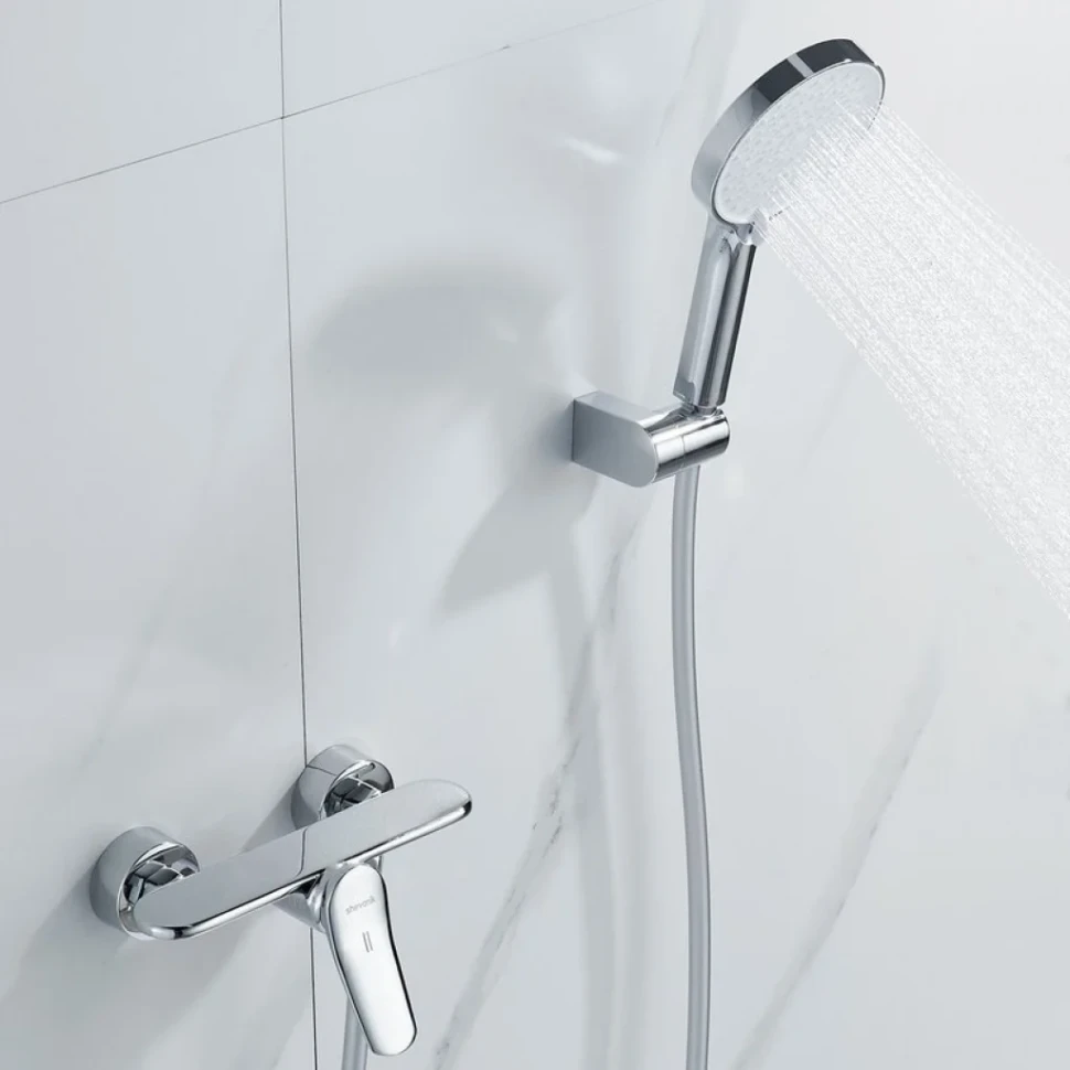 Смеситель для душа с лейкой Shevanik S4716, хром