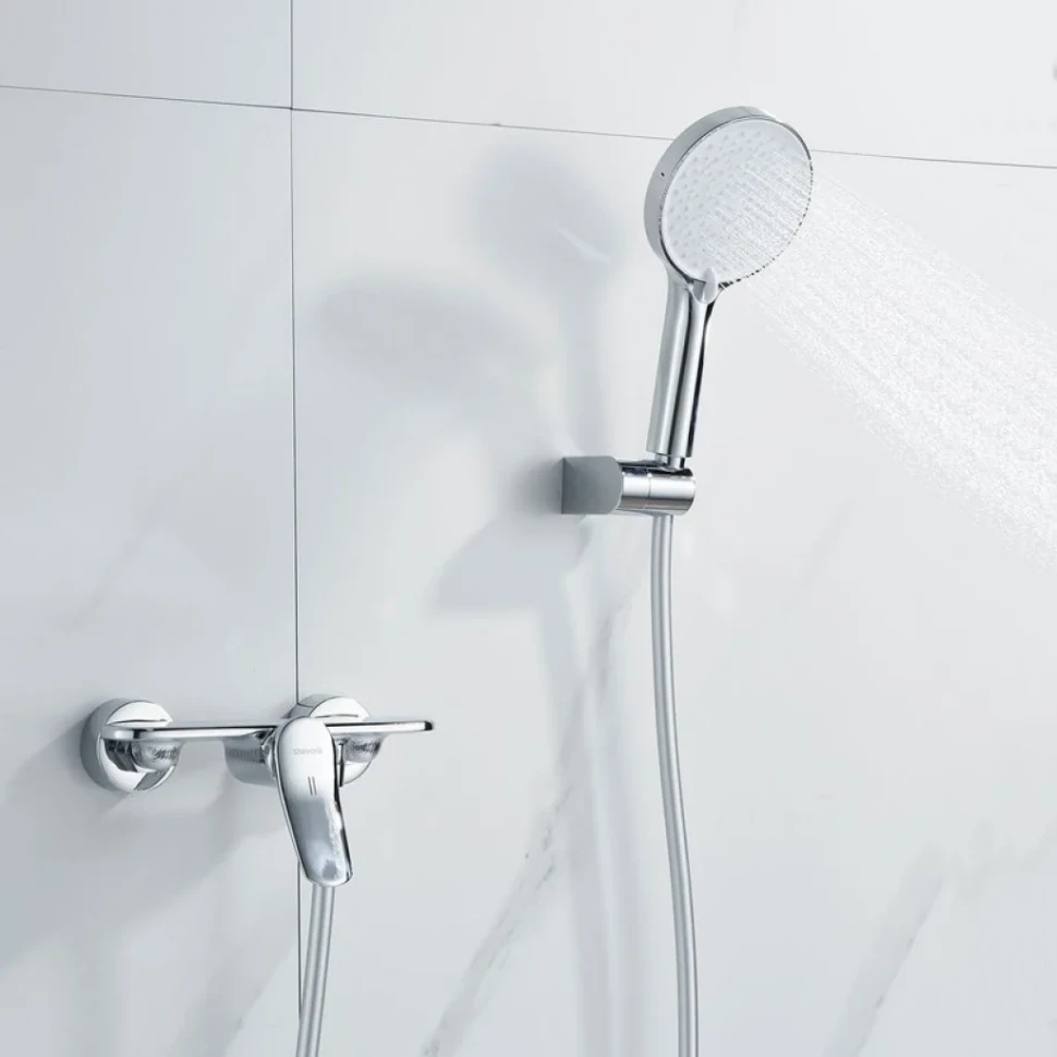 Смеситель для душа с лейкой Shevanik S4716, хром