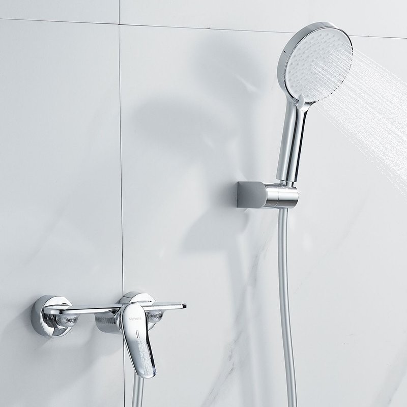 Смеситель для душа с лейкой Shevanik S4716, хром