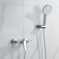 Смеситель для душа с лейкой Shevanik S4716, хром