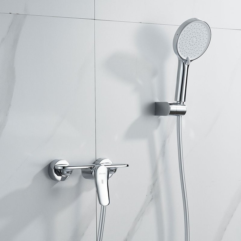 Смеситель для душа с лейкой Shevanik S4716, хром