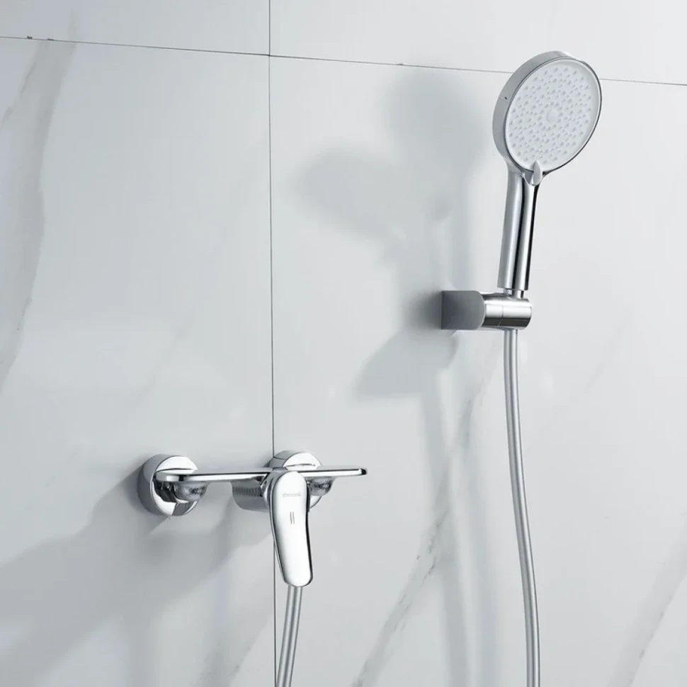 Смеситель для душа с лейкой Shevanik S4716, хром