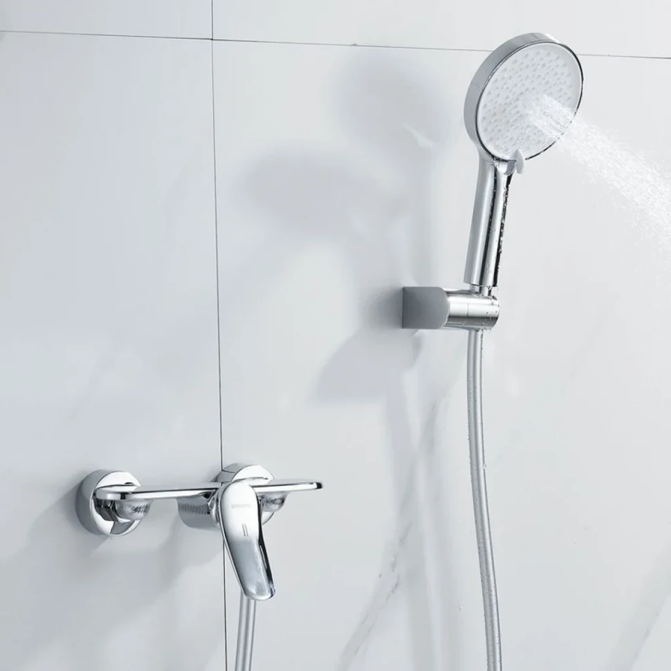 Смеситель для душа с лейкой Shevanik S4716, хром