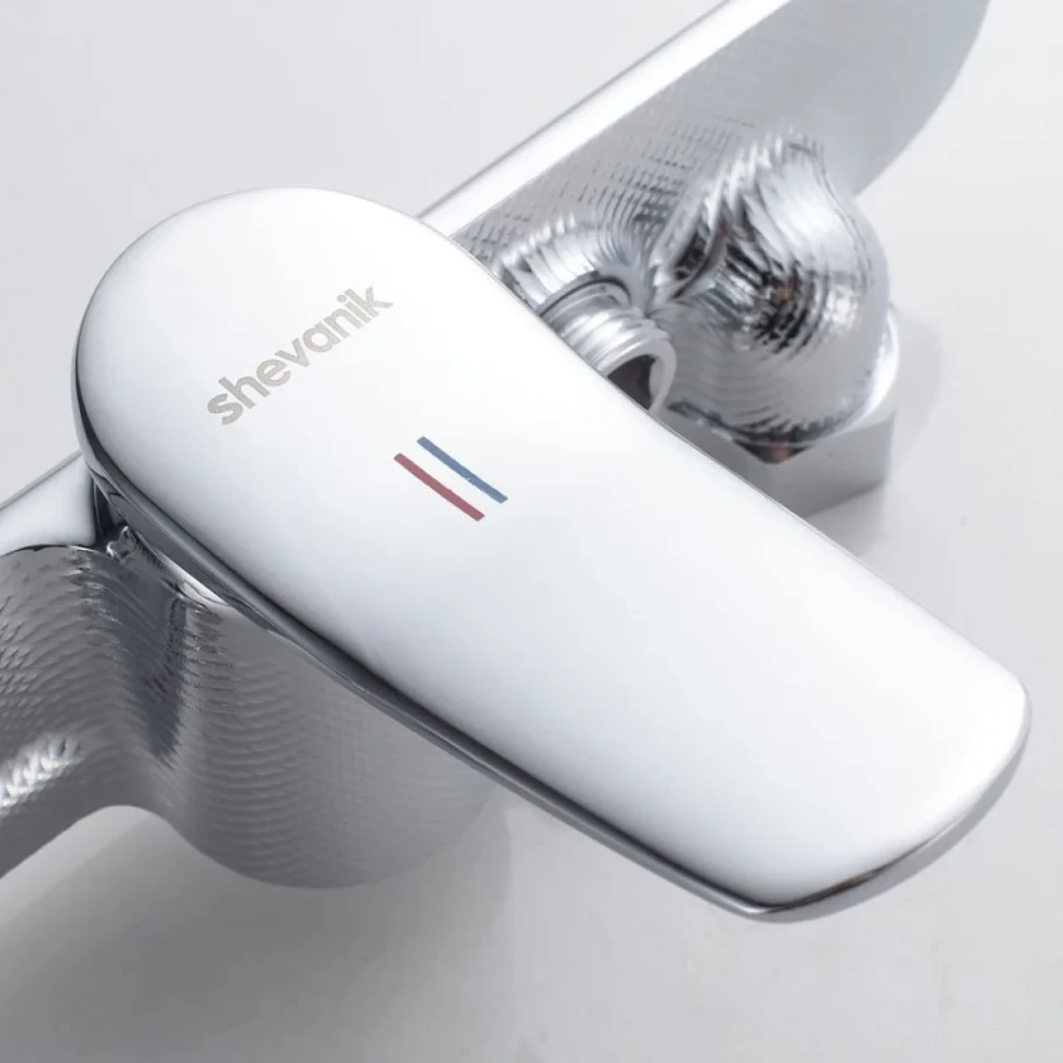 Смеситель для душа с лейкой Shevanik S4716, хром