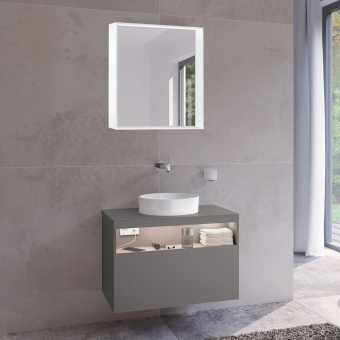 Мебель для ванной Keuco Stageline 32863 80 см, инокс матовый