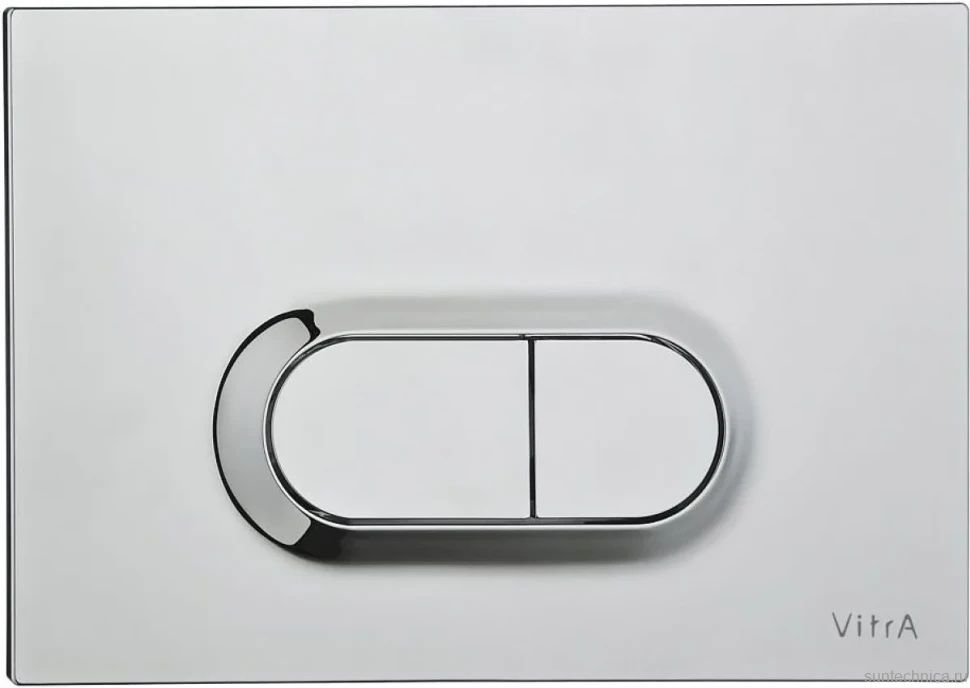 Смывной бачок скрытого монтажа VitrA V12 762-1740-01 + Кнопка смыва VitrA 740-0940 сталь