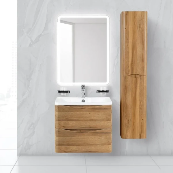 Мебель для ванной комнаты BelBagno Acqua 60 подвесная, rovere rustico
