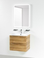 Мебель для ванной комнаты BelBagno Acqua 60 подвесная, rovere rustico