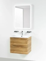 Мебель для ванной комнаты BelBagno Acqua 60 подвесная, rovere rustico