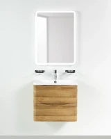 Мебель для ванной комнаты BelBagno Acqua 60 подвесная, rovere rustico