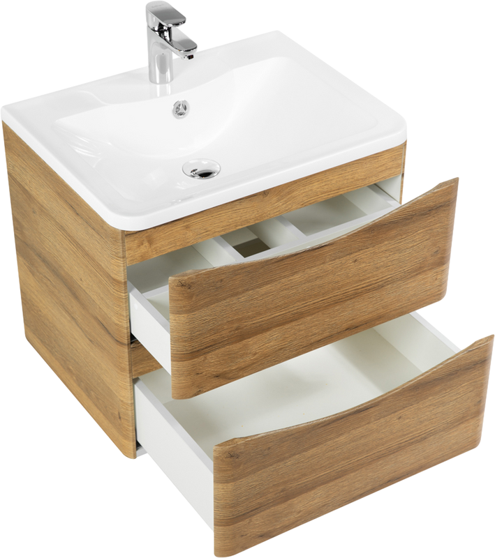 Мебель для ванной комнаты BelBagno Acqua 60 подвесная, rovere rustico