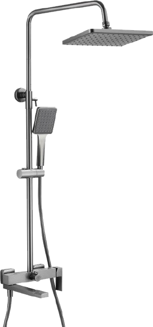 Душевая стойка BELZ B24613-3 вороненая сталь