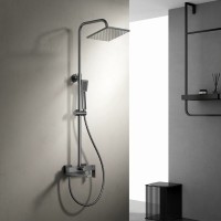 Душевая стойка BELZ B24613-3 вороненая сталь