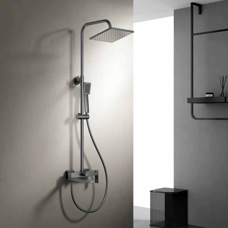 Душевая стойка BELZ B24613-3 вороненая сталь