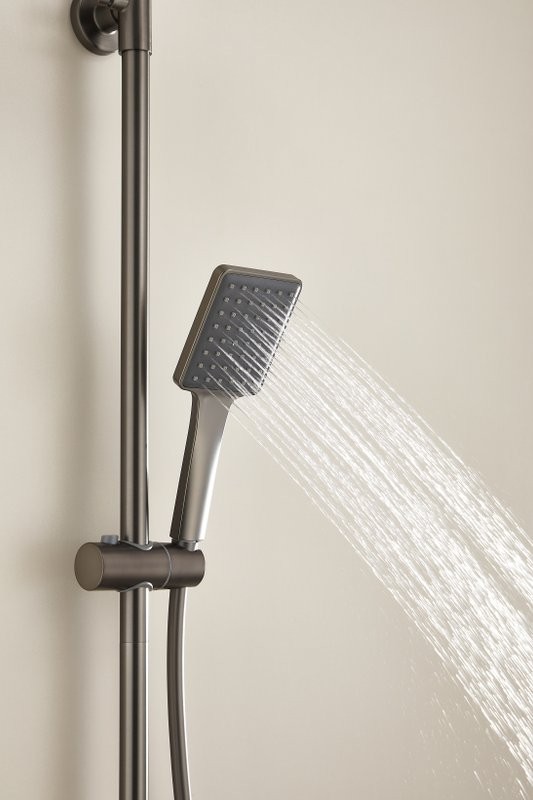 Душевая стойка BELZ B24613-3 вороненая сталь