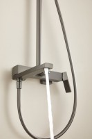 Душевая стойка BELZ B24613-3 вороненая сталь