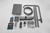 Душевая стойка BELZ B24613-3 вороненая сталь