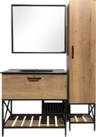 Зеркало Comforty Бредфорд 90 черное Зеркало Comforty Бредфорд 90 черное