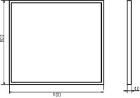 Зеркало Comforty Бредфорд 90 черное Зеркало Comforty Бредфорд 90 черное