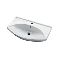 Тумба с раковиной Dreja Laguna Plus 75 подвесная, белый глянец