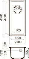 Дополнительная мойка Omoikiri Bosen 20-U-BL leningrad grey