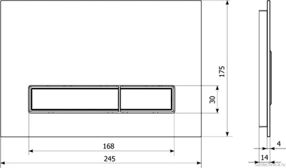 Кнопка смыва Lavinia Boho RelFix 3805003B черная