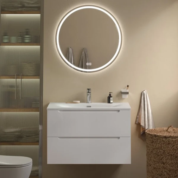 Мебель для ванной комнаты BelBagno Etna 90 bianco opaco, раковина BB-8099-90