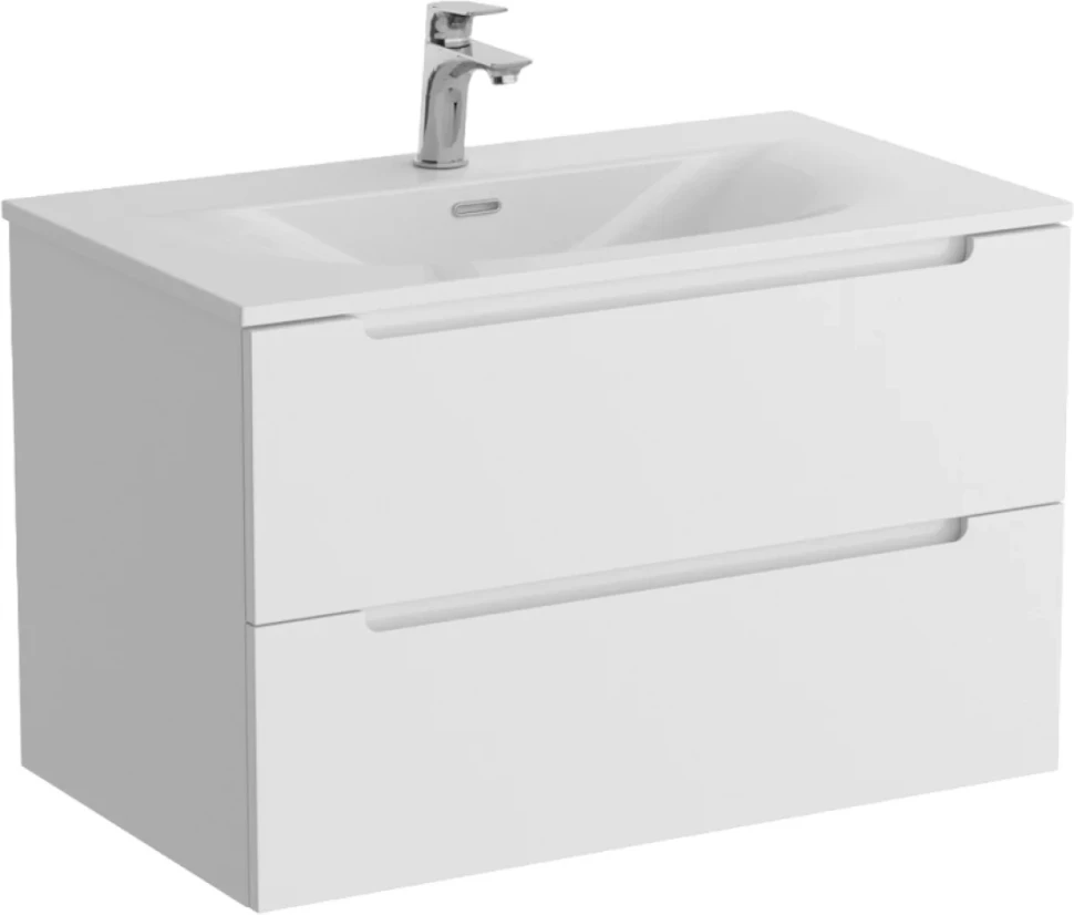 Мебель для ванной комнаты BelBagno Etna 90 bianco opaco, раковина BB-8099-90