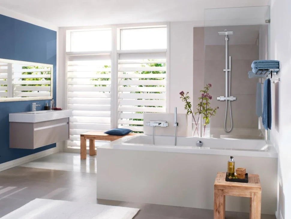 Термостатический смеситель Grohe Grohtherm Cube 34497000 для ванны с душем