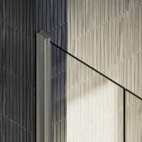 Душевая дверь в нишу Maybahglass MGD-422-5 80 см, профиль матовый хром, стекло прозрачное