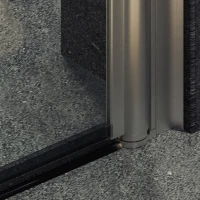 Душевая дверь в нишу Maybahglass MGD-422-5 80 см, профиль матовый хром, стекло прозрачное