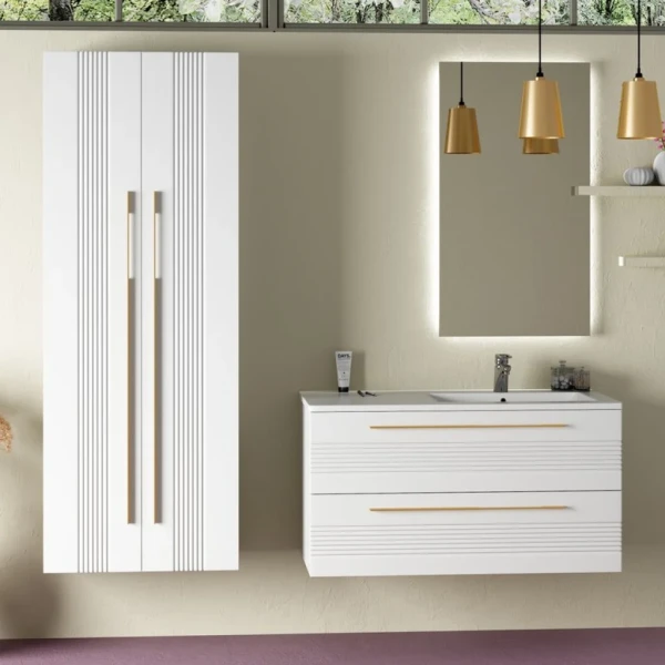 Мебель для ванной комнаты Sanvit Соната 2-100 R 2 ящика, белая