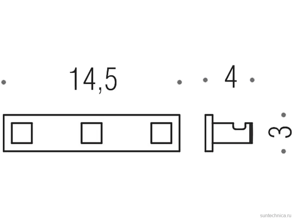 Крючок Colombo Design Look LC37.BM