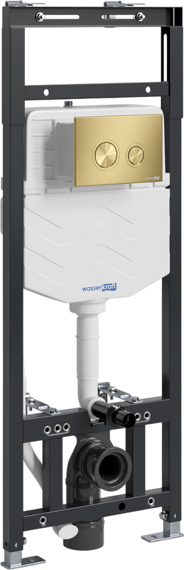 Система инсталляции для унитазов Wasserkraft Alme 15TLT.010.ME.MG01 с кнопкой смыва матовое золото