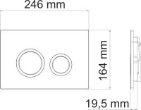Система инсталляции для унитазов Wasserkraft Alme 15TLT.010.ME.MG01 с кнопкой смыва матовое золото