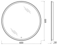 Мебель для ванной комнаты BelBagno Etna 60 bianco lucido, раковина BB-8099-60