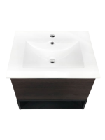 Мебель для ванной комнаты Comforty Франкфурт 60 подвесная, шоколадно-коричневый дуб