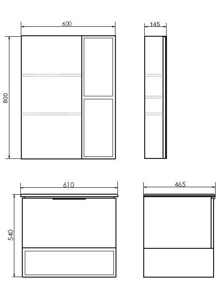 Мебель для ванной комнаты Comforty Франкфурт 60 подвесная, шоколадно-коричневый дуб