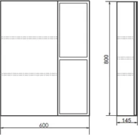 Мебель для ванной комнаты Comforty Франкфурт 60 подвесная, шоколадно-коричневый дуб