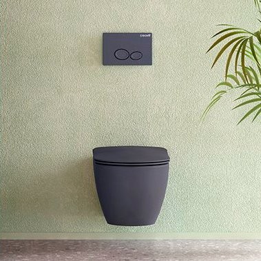 Унитаз подвесной Creavit Free FE320.60000 с биде, антрацит