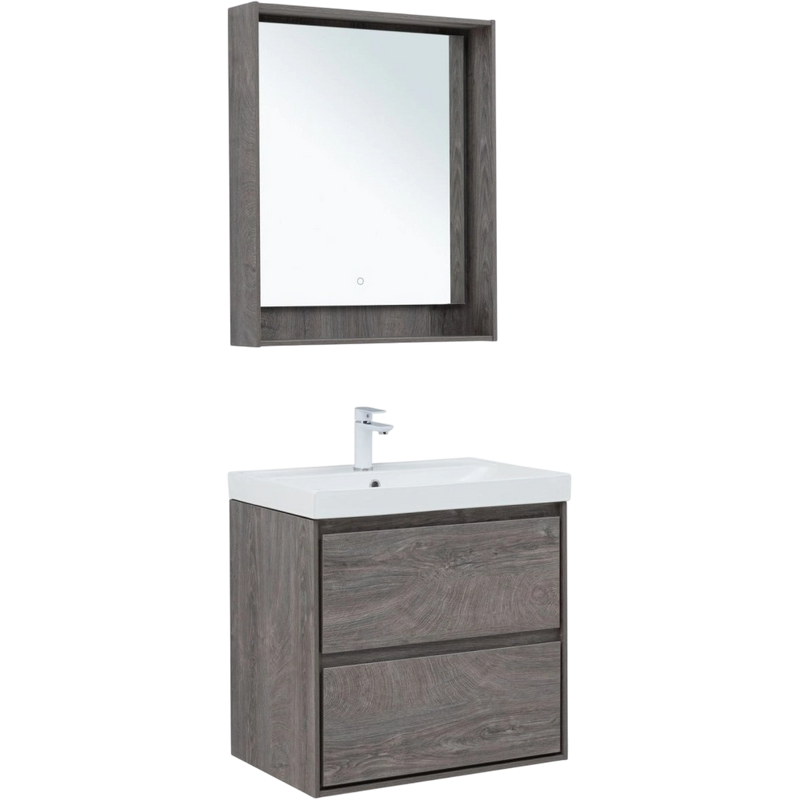 Мебель для ванной комнаты Aquanet Милан 70 подвесная, дуб рошелье