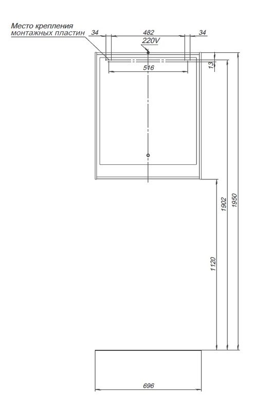 Мебель для ванной комнаты Aquanet Милан 70 подвесная, дуб рошелье